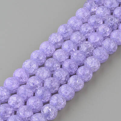 Synthetic Crackle Quartz Beads Strands