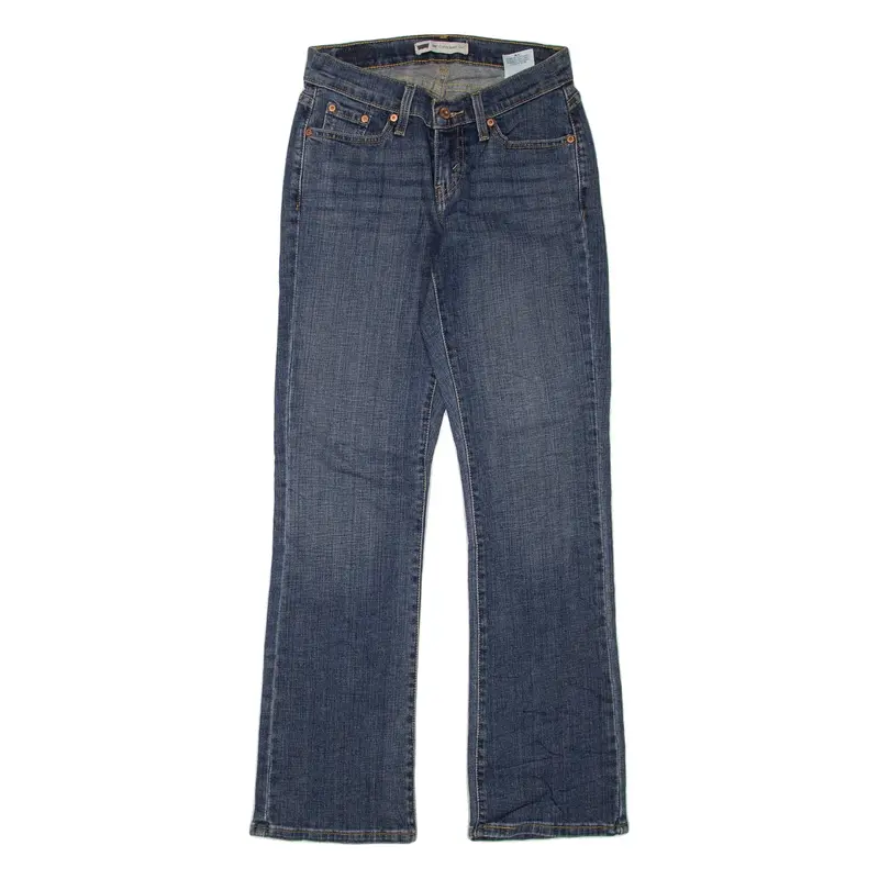 LEVI'S Curvy Womens Jeans Blue Regular Bootcut Acid Wash W26 L32
