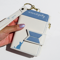 Serendipity Wallet - Kpop PU Leather Women's Wallet, Wristlet Wallet, Photocard Holder