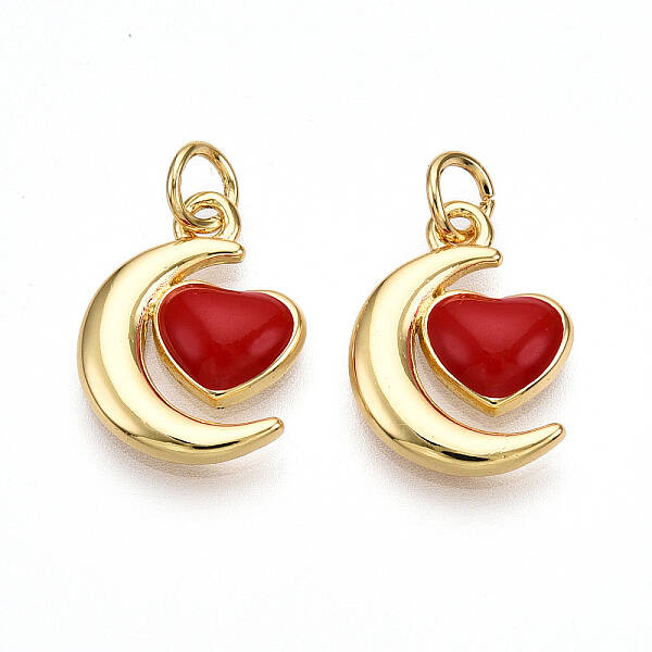 Brass Enamel Pendants