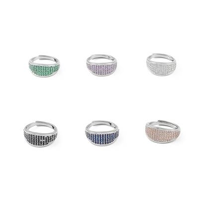 Cubic Zirconia Adjustable Ring