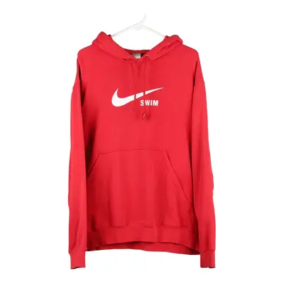 Swim Nike Hoodie - XL Red Cotton Blend