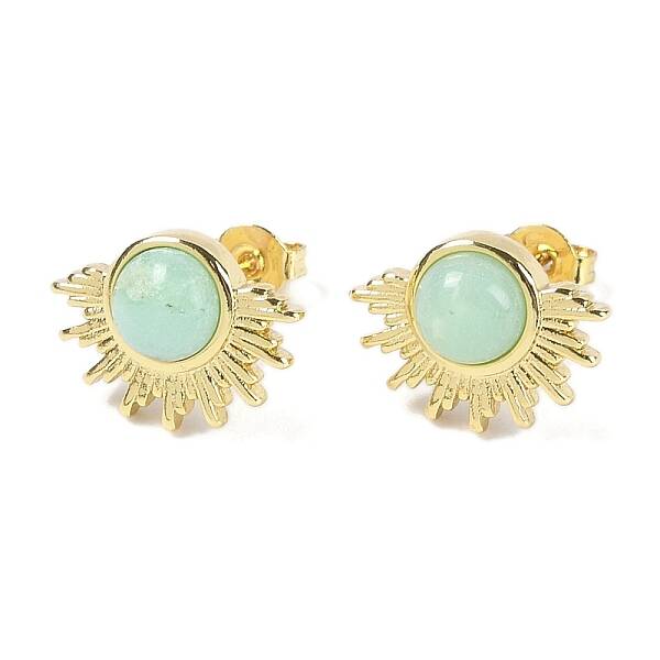 Natural Jade Stud Earrings