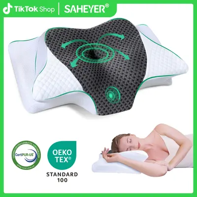 SAHEYER Comfortable Contour Sleep Pillow, Pillow for your Families and Friends, Memory Foam Soft Pillow for Daily Use, Pillow...