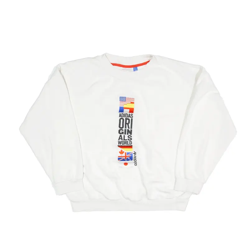 ADIDAS Originals Flag Sweatshirt White Womens UK 12