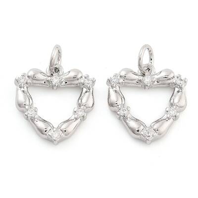 Rack Plating Brass & Cubic Zirconia Pendants