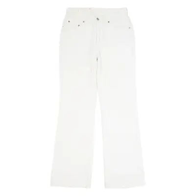 LEVI'S Womens Corduroy Trousers Cream Regular Bootcut 90s W26 L31