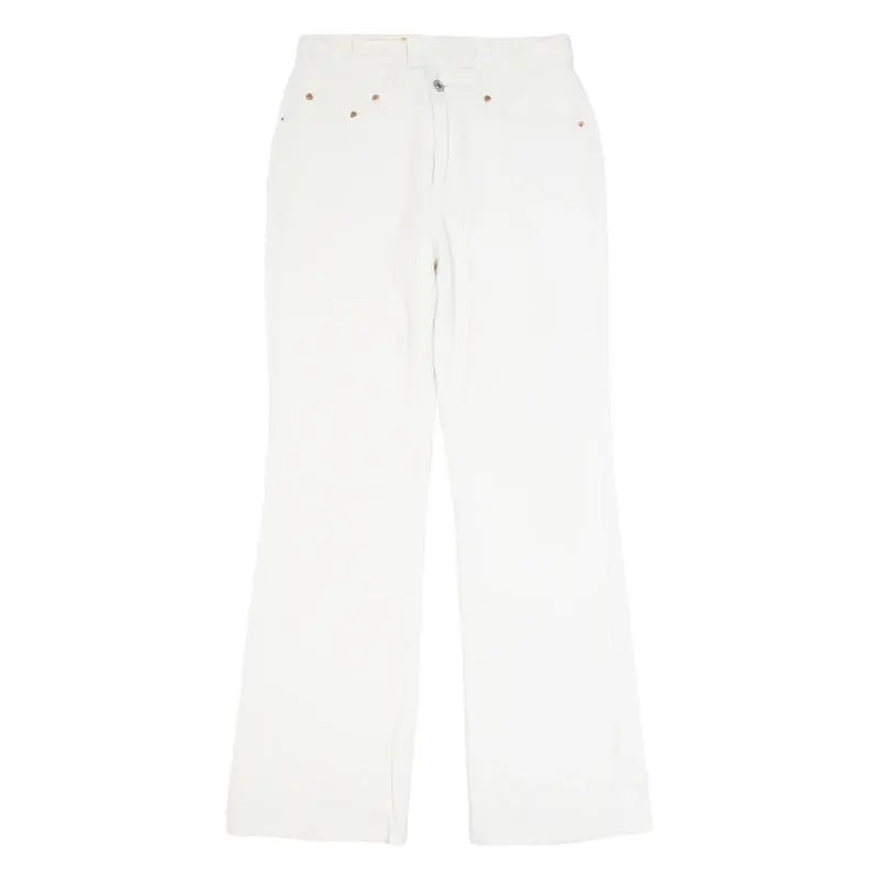 LEVI'S Womens Corduroy Trousers Cream Regular Bootcut 90s W26 L31