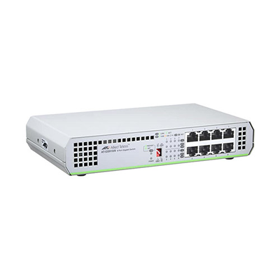 Allied Telesis AT-GS910/8 | GS910 8 x Ports 1000Base-T Layer 2 Unmanaged Rack-mountable Gigabit Ethernet Network Switch