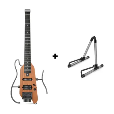 Donner HUSH™ X Electric Guitar - Natural / Guitar+Stand