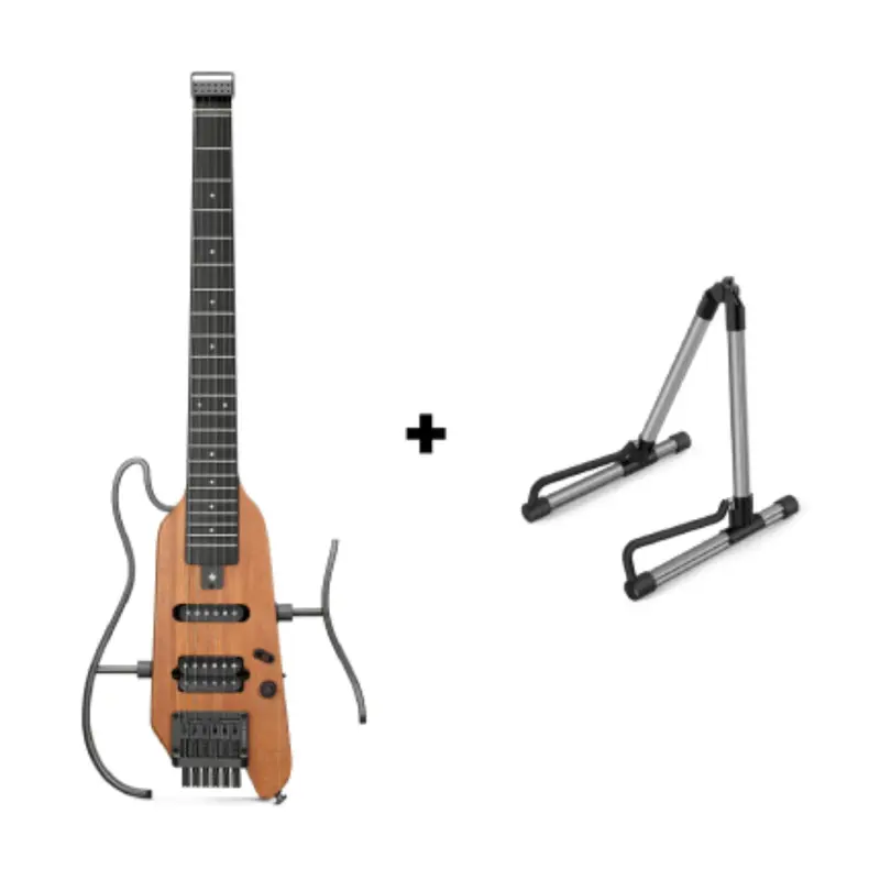 Donner HUSH™ X Electric Guitar - Natural / Guitar+Stand