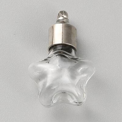 Clear Glass Bottle Pendants
