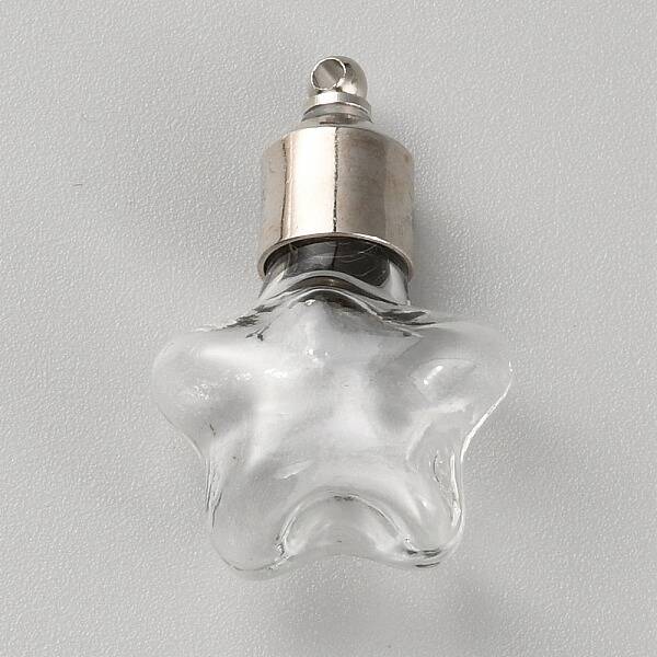 Clear Glass Bottle Pendants
