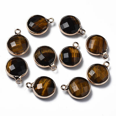 Natural Tiger Eye Charms