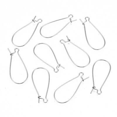 Tarnish Resistant 304 Stainless Steel Hoop Earring Findings