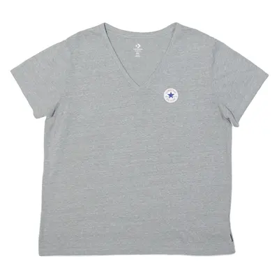 CONVERSE Girls T-Shirt Grey V-Neck XL
