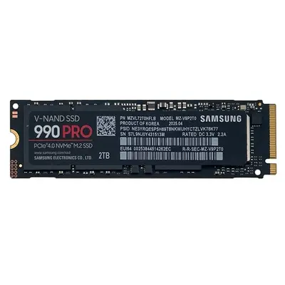 Samsung MZ-V9P2T0B/AM | 990 PRO Series 2TB M.2 2280 PCI Express NVMe 4.0x4 V-NAND 3bit TLC Solid State Drive