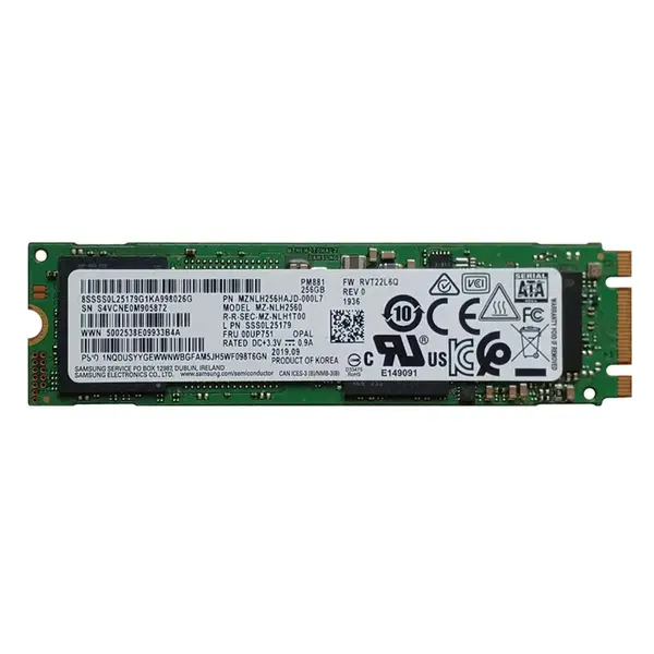 00UP751 Lenovo 256GB Multi-Level Cell SATA 6Gb/s M.2 2280 Solid State Drive