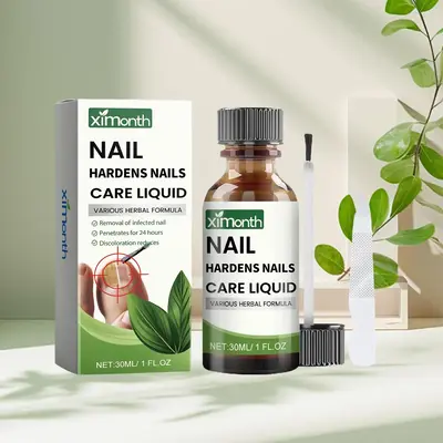 Nail Care Liquid Kit, 1 Set Nail Strengthening Care Liquid with Nail File, Nail Care Product for Women & Men, Foot Nail Care ...