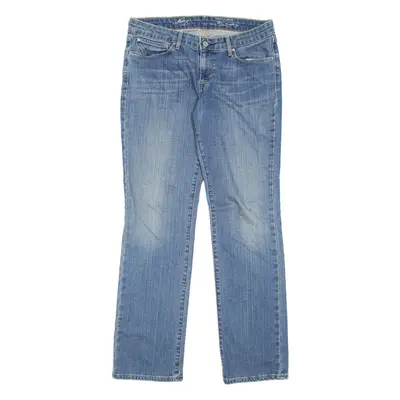 LEVI'S Womens Jeans Blue Regular Straight Stone Wash W30 L32