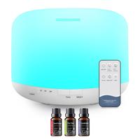 300ml Essential Oil Diffuser with RemoteControl, BPA-Free Ultrasonic Humidifier with 7Color Light,Auto Off Aroma air  purifie...