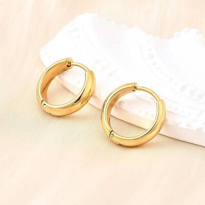 304 Stainless Steel Hoop Earrings