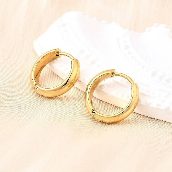 304 Stainless Steel Hoop Earrings