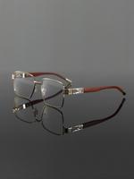 Men's Vintage Full Frame Eyeglasses, Retro Trendy Eyeglasses for Everyday Use, Fashion Accessories for Outdoor Activities