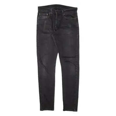 LEVI'S 512 Jeans Mens Black Slim Tapered W32 L34