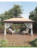 13x13FT Outdoor Patio Gazebo,Canopy Tent With Mosquito Netting,Backyard Tent For Party,Wedding, Outdoor Dining, Patio,Pop Up ...
