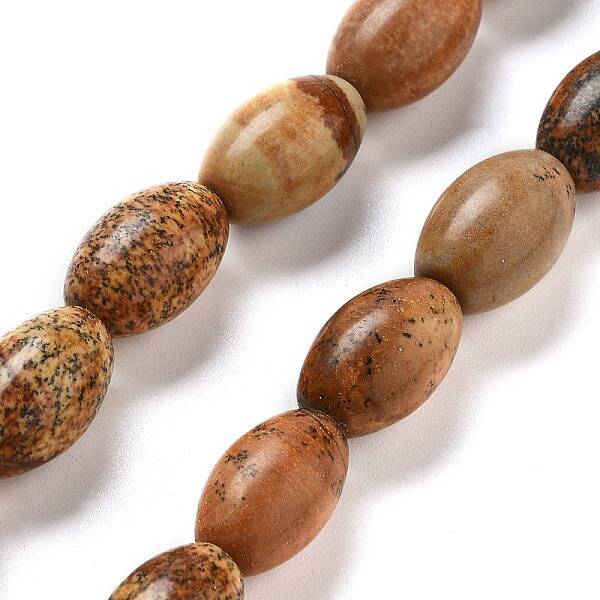 Natural Picture Jasper Beads Strands
