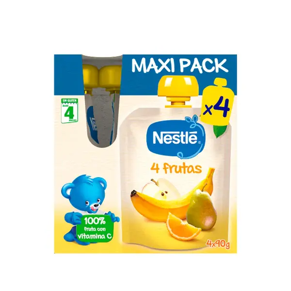 Nestle 4 Fruits Sachet 4x90g Maxi Pack