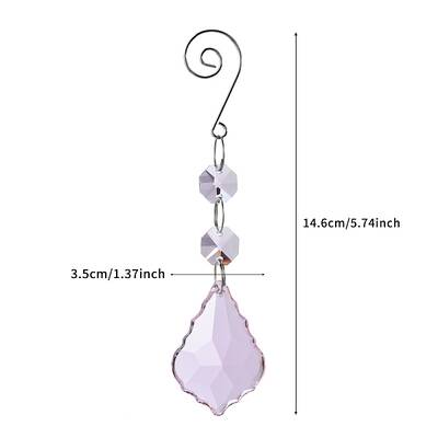 Glass Leaf Hanging Ornaments