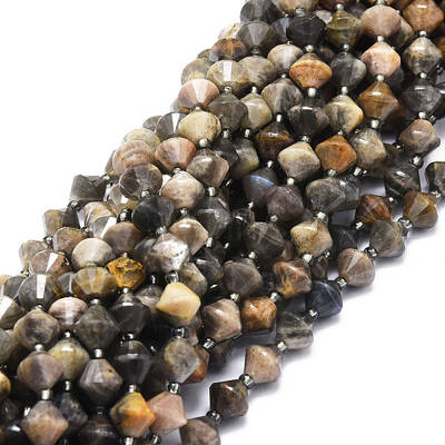 Natural Black Moonstone Beads Strands