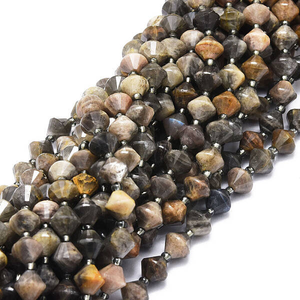 Natural Black Moonstone Beads Strands