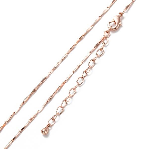 Brass Bar Link Chain Necklaces