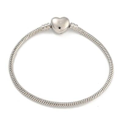 2.5mm Brass European Style Round Snake Chain Bracelets for Jewelry Making