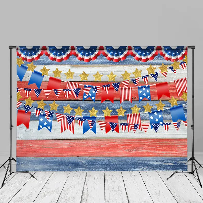 Star Us Flags Independence Day Photoshoot Backdrops - Aperturee