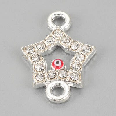 Alloy Rhinestone Links connectors