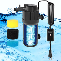 U - V Aquarium Filter for Green Water, Fish Filter with Timer, Dual Mode(Aeration/Rainfall) for 10-40 Gallon Tanks, Flow Rate...