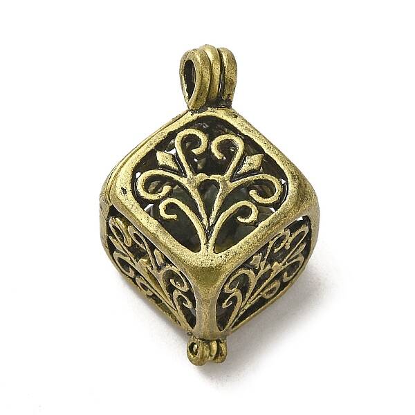 Tibetan Style Hollow Out Brass Pendants