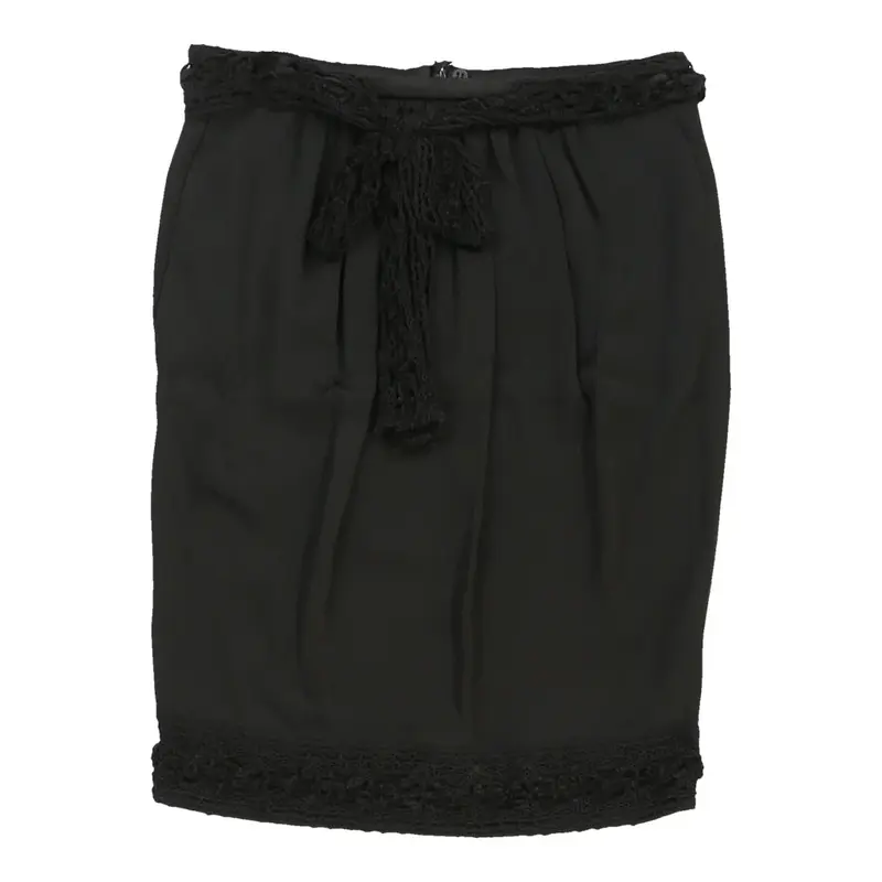 Emporio Armani Skirt - 28W UK 8 Black Acetate | Size: UK 8