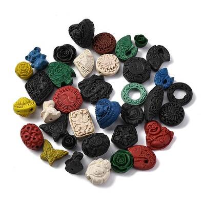 Cinnabar Beads
