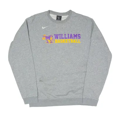 NIKE Williams College Ephs USA Basketball Sweatshirt Grey Mens S