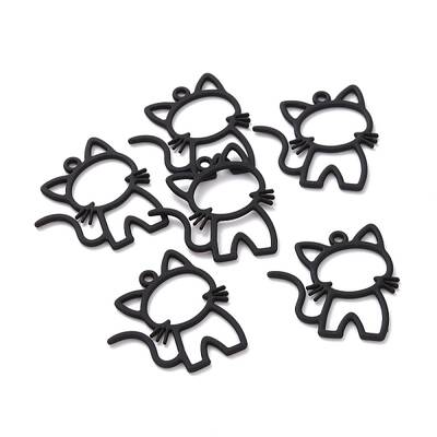 Spray Painted Alloy Pendants