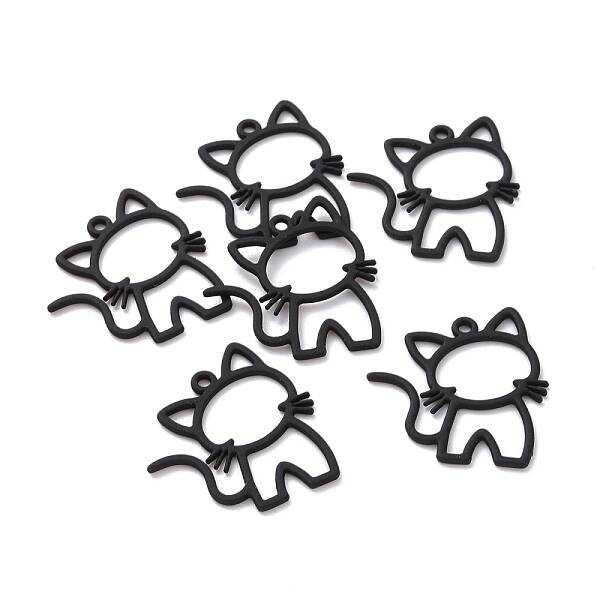 Spray Painted Alloy Pendants