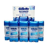 Gillette Ultimate Protection 6-in-1 Antiperspirant 3.8 oz Gel for Clear Application, Cool Wave Scent, Up to 72 Hours of Prote...