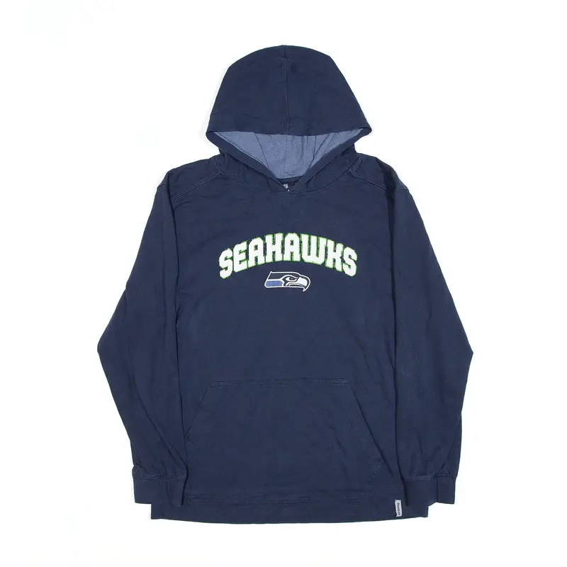 NFL Seattle Seahawks Hoodie Blue Pullover USA Boys L