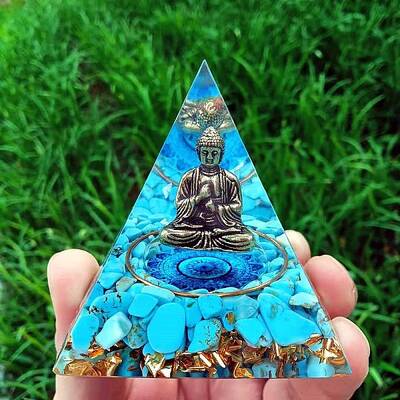 Orgonite Pyramid Resin Display Decorations