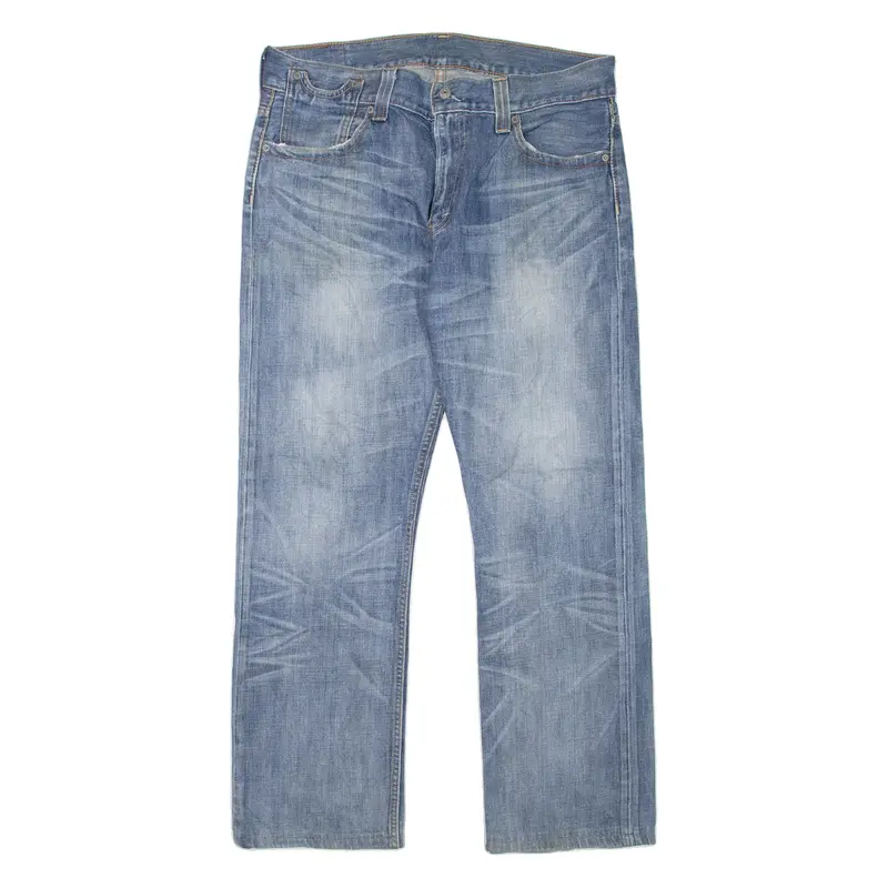LEVI'S 523 Mens Jeans Blue Regular Straight Stone Wash W36 L31